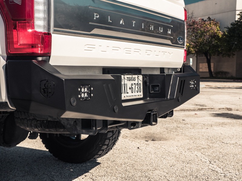 Road Armor 17-20 Ford F-250 SPARTAN Rear Bumper - Tex Blk - 6172XR0B