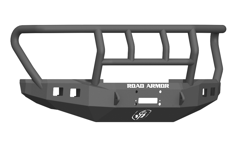 Road Armor 17-20 Ford F-250 Stealth Wide Fender Front Winch Bumper w/Titan II Guard - Tex Blk - 61742B