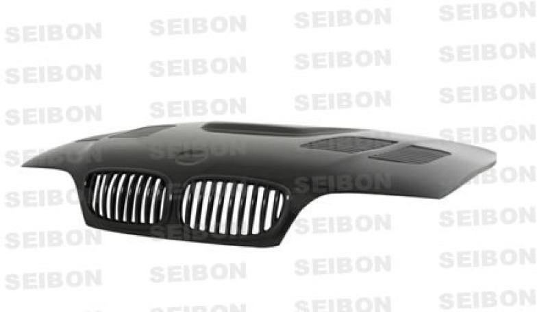 Seibon 02-05 BMW E46 2dr GTR-Style Carbon Fiber Hood - HD0205BMWE462D-GTR