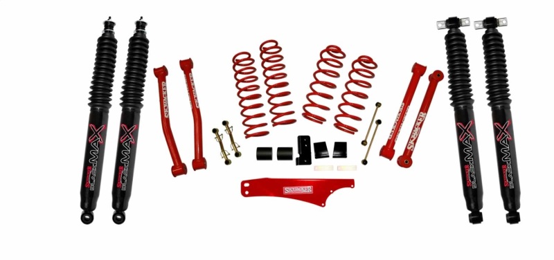 Skyjacker 2.5-3.5"KT,07>JK RED,BLK MA - JK2501KCR-B