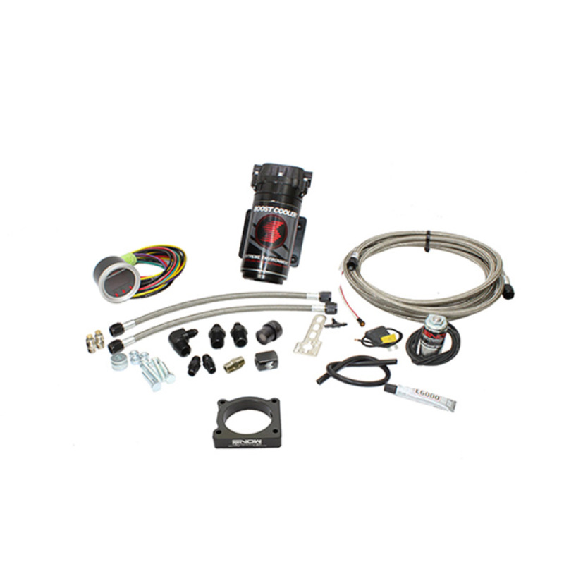 Snow Performance 08-15 Evo Stg 2 Boost Cooler Water Inj. Kit (SS Braided Line/4AN Fittings) w/o Tank - SNO-2120-BRD-T