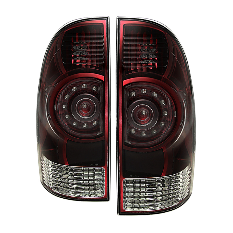 Xtune Toyota Tacoma 2009-2013 OEM LED Style Tail Lights Red Smoked ALT-JH-TTA09-OE-RSM - 9029929