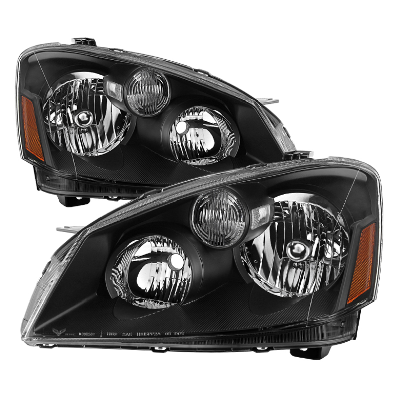 Xtune Nissan Altima 05-06 Halogen Model Only OEM Style Black Bezel Headlights HD-JH-NA05-AM-BK - 9031823