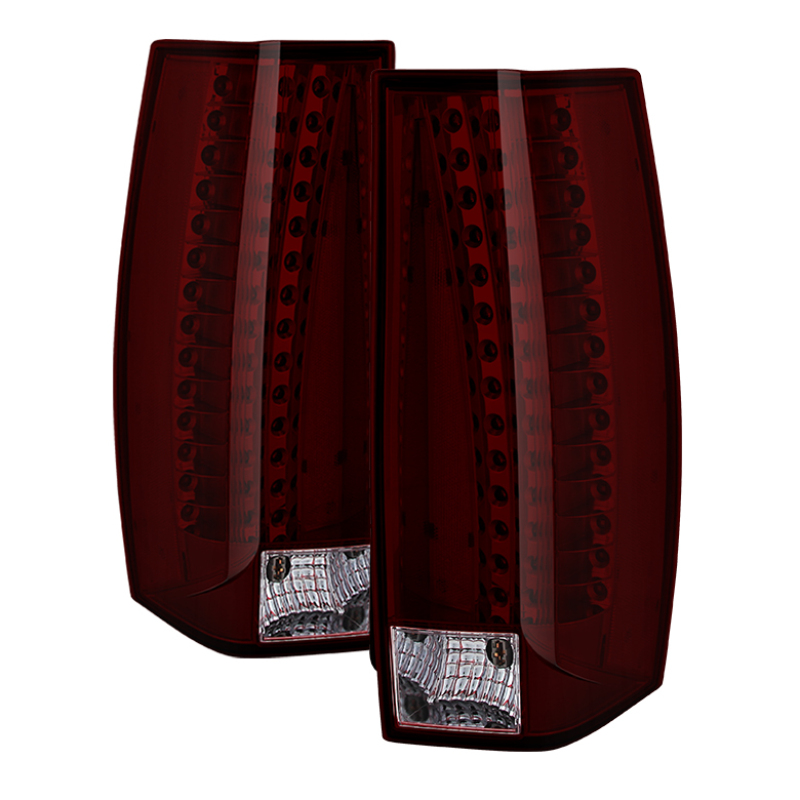Xtune Cadillac Escalade 07-14 OE Style Tail Lights Red Smoked ALT-JH-CAESC07-OE-RSM - 9030505
