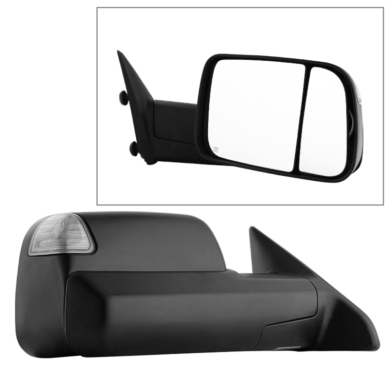 Xtune Dodge Ram 1500 09-12 Power Heated Adjust Mirror Black HoUSing Right MIR-DRAM09S-PWH-R - 9935602