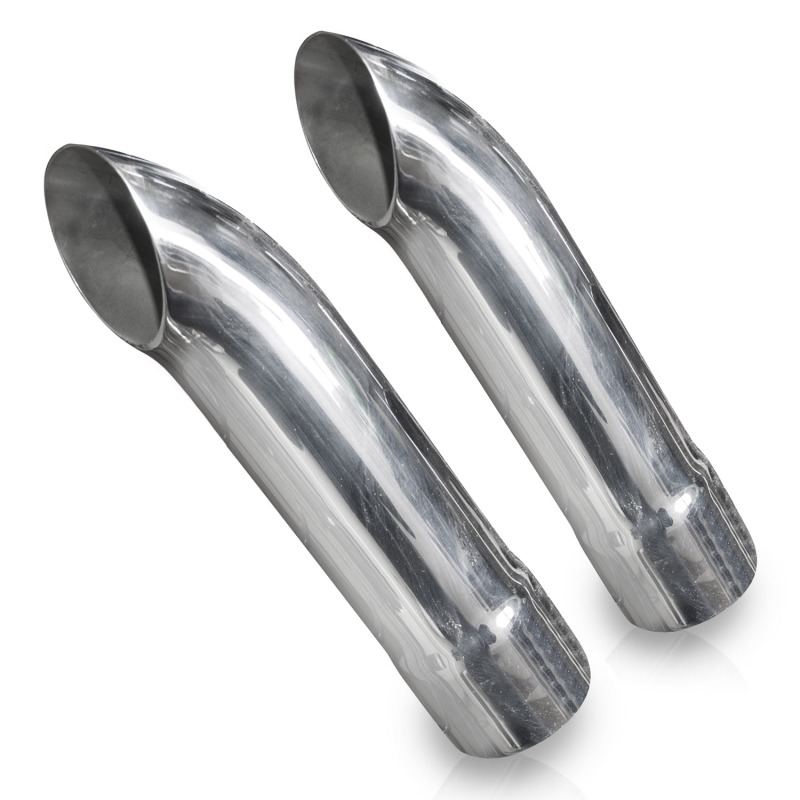 Stainless Works Short Turn Down Tips- 2in ID Inlet 2in Body - 7080200