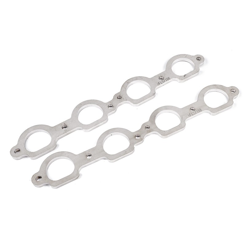 Stainless Works Chevrolet LS7 D-Port Shaped Header 304SS Exhaust Flanges 1-7/8in Primaries - HFLS7188