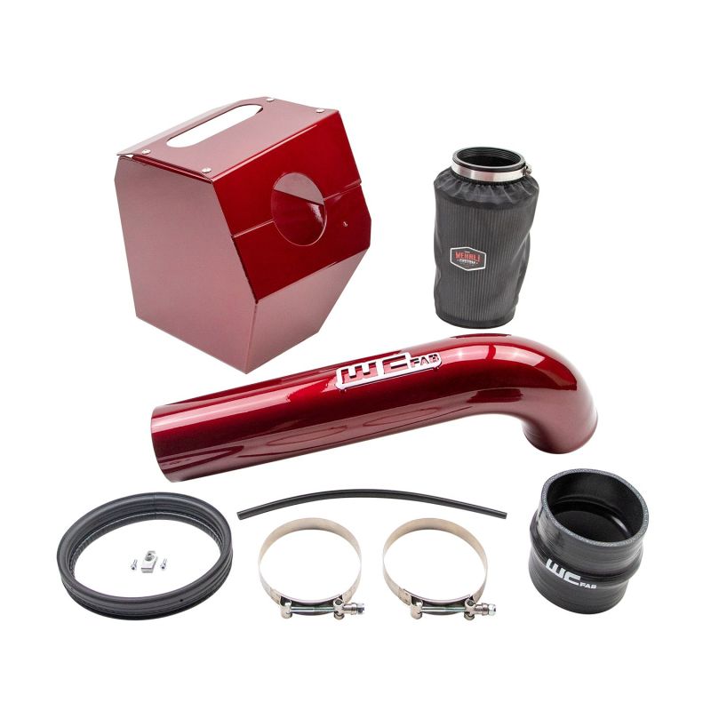 Wehrli 17-19 Chevrolet 6.6L L5P Duramax 4in Intake Kit - Candy Red - WCF100344-CR