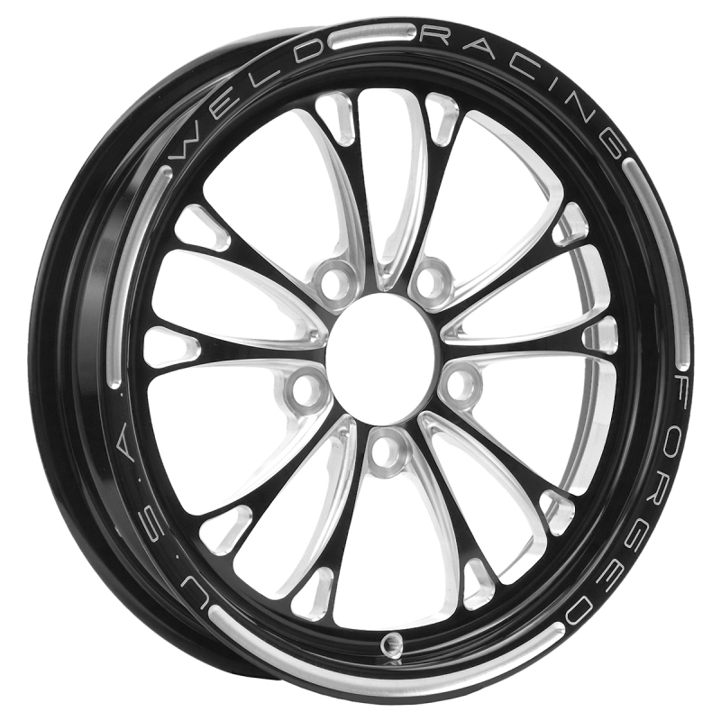 Weld V-Series 1-Piece 15x3.5 / 5x4.75 BP / 2.25in. BS Black Wheel - Non-Beadlock - 84B-15272