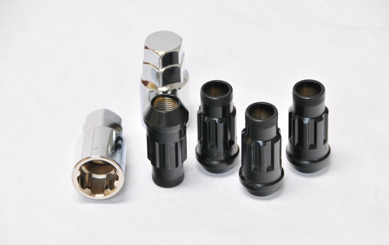 Wheel Mate Monster Open End Lug Nut Set of 4 - Black 1/2in - 33005B