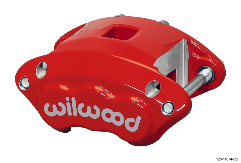 Wilwood Caliper-D154-Red 1.12/1.12in Pistons 1.04in Disc - 120-11874-RD