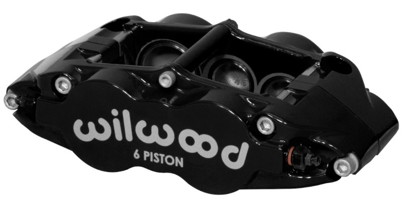 Wilwood Caliper-Narrow Superlite 6R-LH - Black 1.38/1.12/1.12in Pistons 1.10in Disc - 120-12003-BK