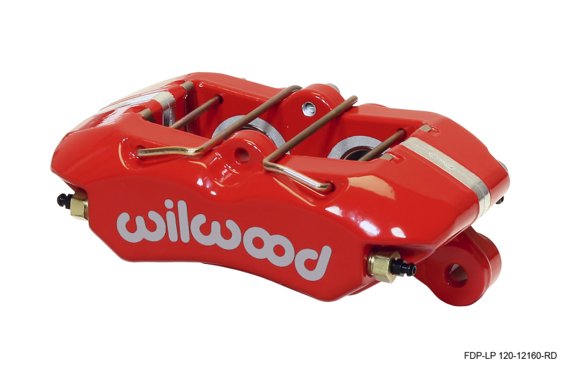 Wilwood Caliper-Dynapro Low-Profile 5.25in Mount - Red 1.12in Pistons .81in Disc - 120-12160-RD