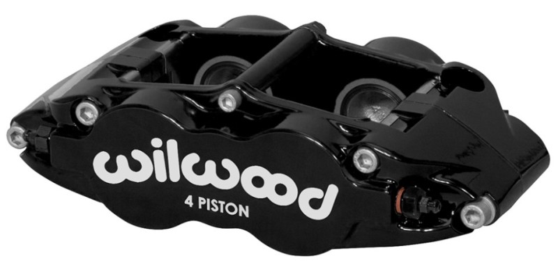 Wilwood Caliper Forged Narrow Superlite FNSL4R-DS Dust Seal 1.12/1.12 1.10in Rotor Width - Black - 120-14438-BK