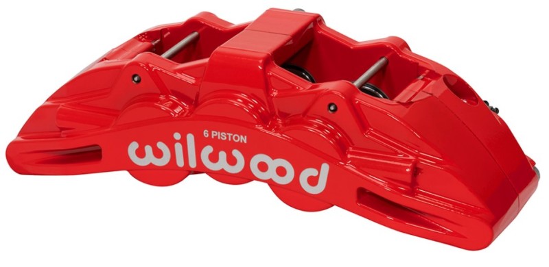 Wilwood Caliper Red SX6R 4.04in Piston 1.25in Disc - 120-14862-RD