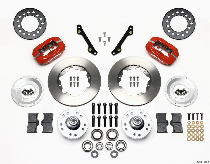 Wilwood Forged Dynalite Front Kit 11.00in Red 70-78 Camaro - 140-11007-R