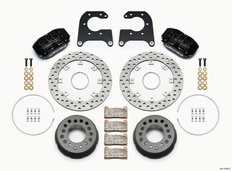 Wilwood Dynapro Lug Mount Single Rear Dynamic Kit SA Drilled Big Ford New Style 2.50in Offset - 140-12546-D