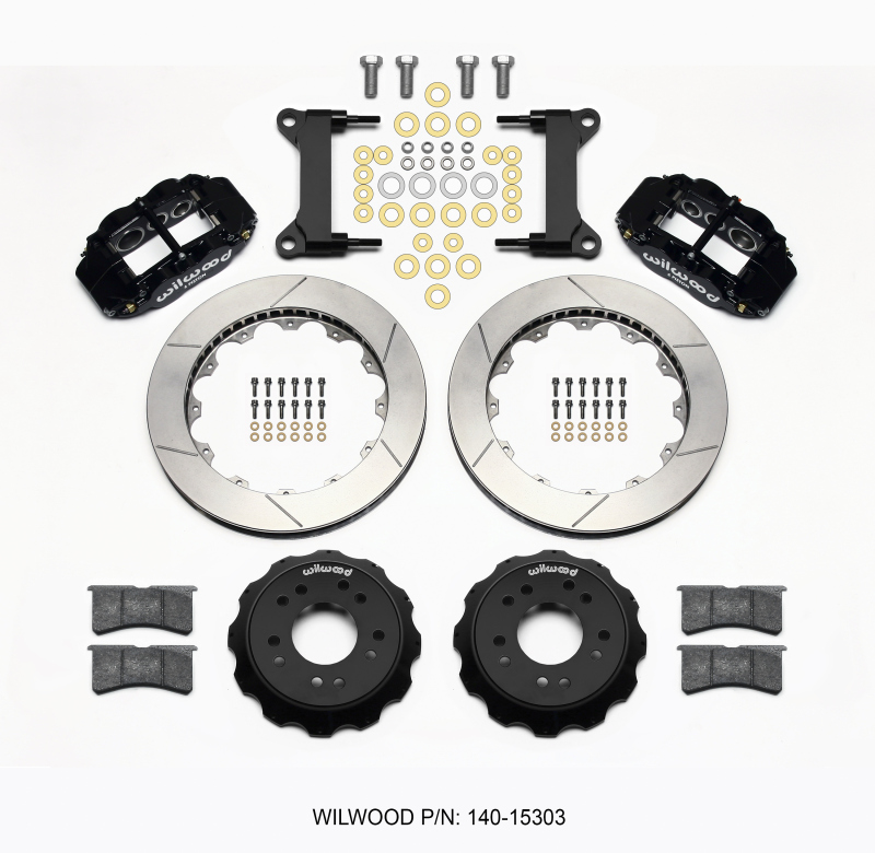 Wilwood Narrow Superlite 6R Front Hat Kit 13.06 63-87 C10 w/ Wilwood Pro Spindles - 140-15303