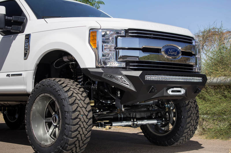 Addictive Desert Designs 17-18 Ford F-250 Super Duty Stealth Fighter Front Bumper w/ Winch Mounts - F161202860103