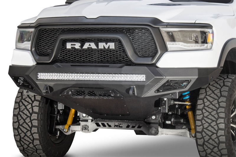 Addictive Desert Designs 2019 Ram Rebel 1500 Stealth Fighter Fr Bumper w/Parking Sensor Cutouts - F611402770103