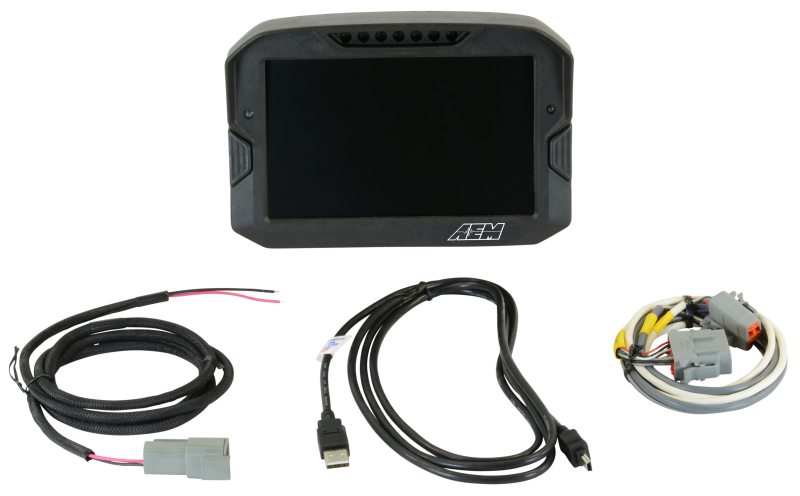 AEM CD-7 Non Logging Race Dash Carbon Fiber Digital Display (CAN Input Only) - 30-5700