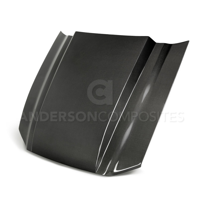 Anderson Composites 10-12 Ford Mustang Type-CJ 3in Carbon Fiber Cowl Hood - AC-HD10FDMU-CJ