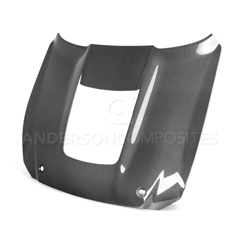 Anderson Composites 2020 Mustang Shelby GT500 Double Sided Carbon Fiber Hood - AC-HD20FDMU500-OE-DS