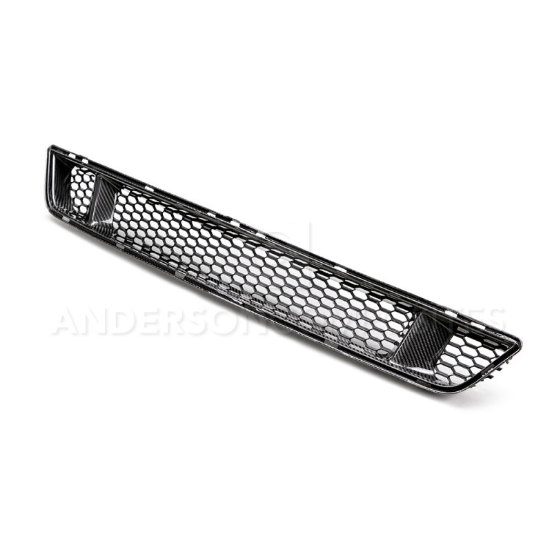 Anderson Composites 15-17 Ford Mustang Front Carbon Fiber Lower Grille - AC-LG15FDMU