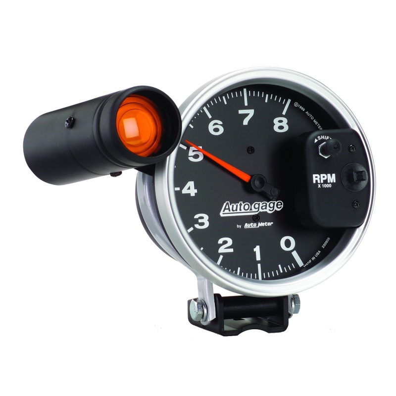 Autometer 5 inch 8000 RPM Monster Shift Lite Pedestal Tachometer - 233905