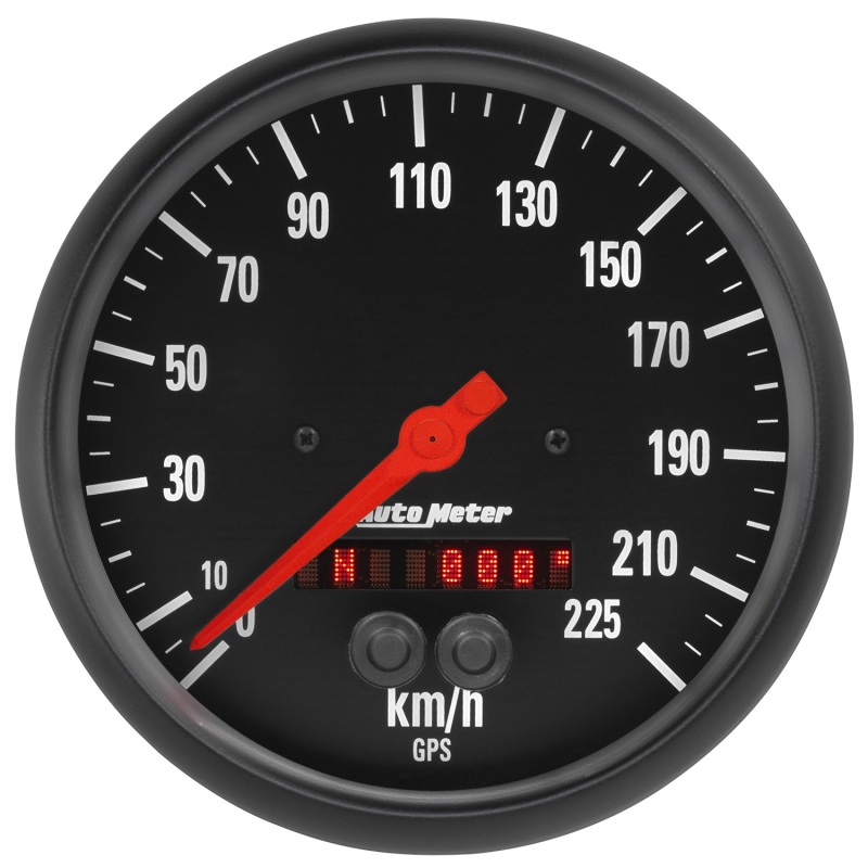 Autometer Z Series 5in. 225KM/H (GPS) Speedometer Gauge - 2684-M