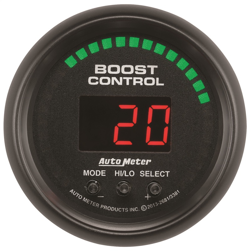 Autometer Z-Series/ES 52mm 30inHG/30psi Digital Boost Controller - 2681