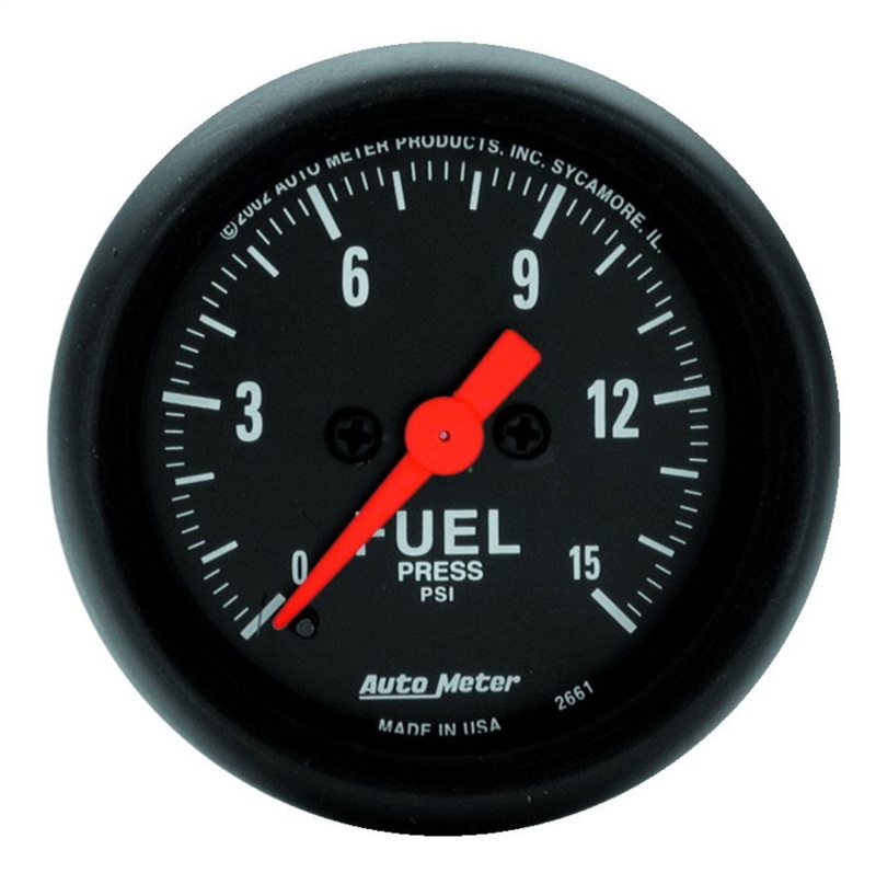 Autometer 2 1/16in 0-15 PSI Fuel Pressure Gauge Digital Stepper Motor Z Series - 2661