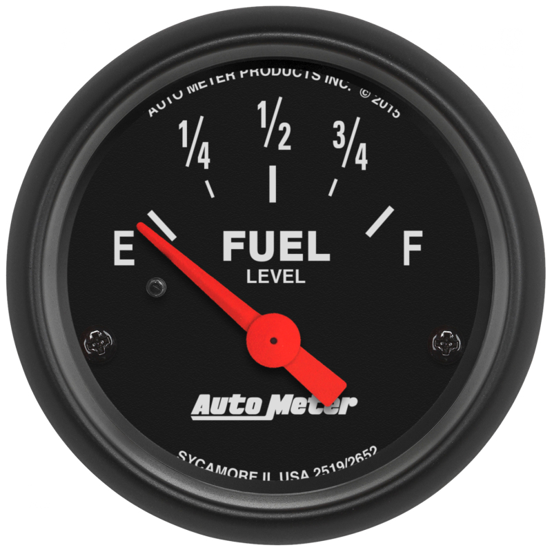 Autometer Z-Series Gauge Fuel Level 2 1/16in 73e To 10f(Aftermarket Linear) Elec Z-Series - 2652