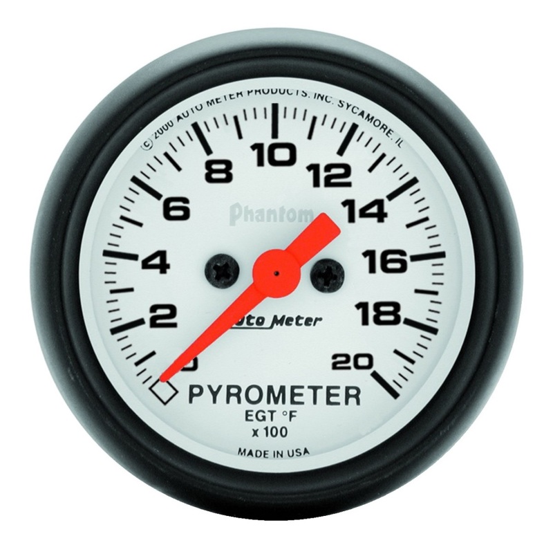 Autometer Phantom 2 1/16in 2000 Deg F Digital Stepper Motor Pyrometer (EGT) Gauge - 5745