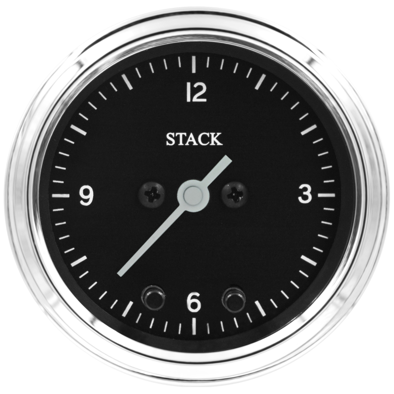 Autometer Stack Analog Clock Gauge - Classic - ST3317C