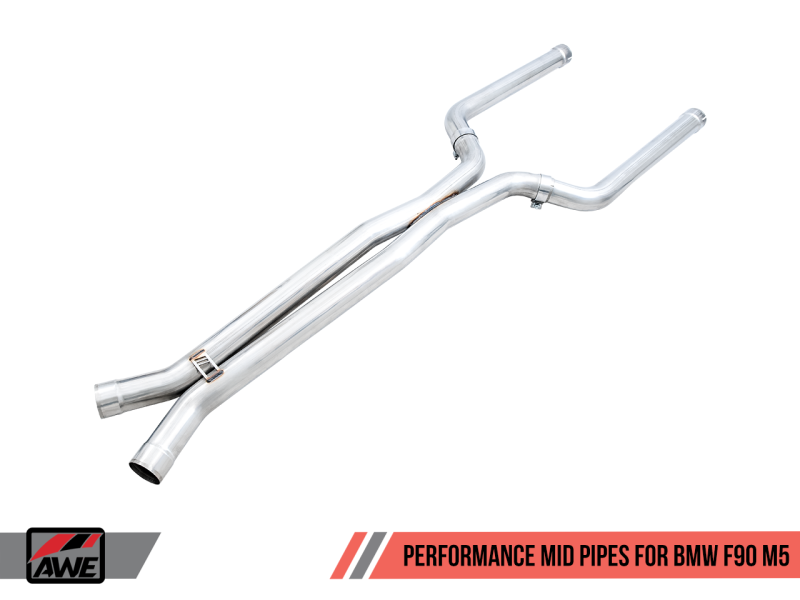 AWE Tuning 18-19 BMW F90 M5 Non-Resonated Performance Mid Pipes - 3020-11024