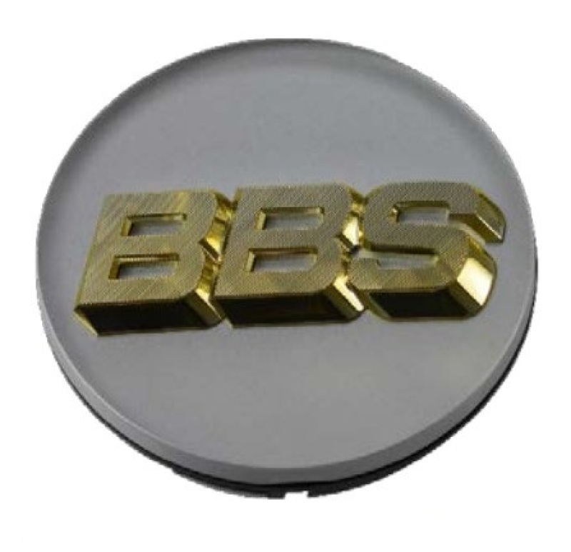 BBS Center Cap 70.6mm White/Gold (3-tab) - 56.24.190