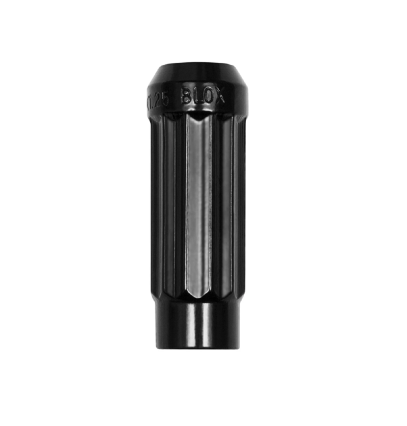 BLOX Racing 12-Sided P17 Tuner Lug Nut 12x1.25 - Black Steel - Single Piece - BXAC-00143-BK