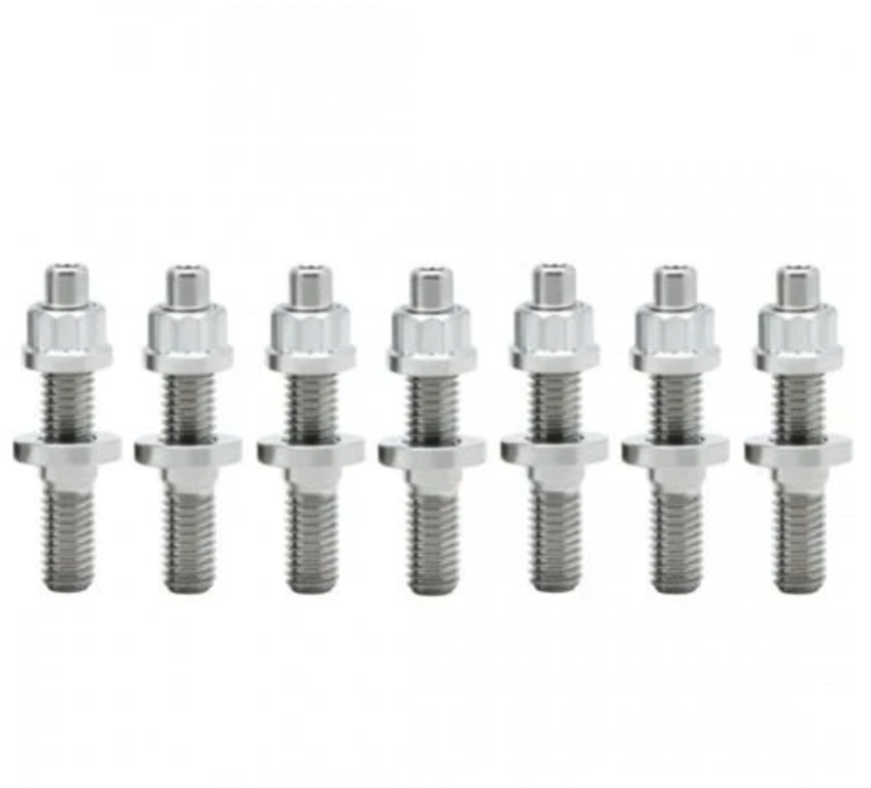BLOX Racing SUS303 Stainless Steel Exhaust Manifold Stud Kit M8 x 1.25mm 45mm in Length - 9-piece - BXFL-00307-9