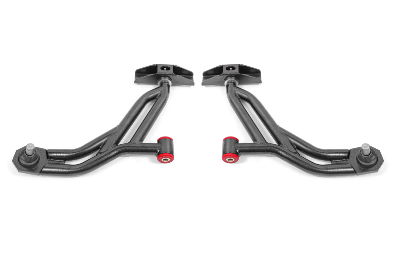 BMR 10-14 Ford Mustang / Shelby GT500 Non-Adj. Lower A-Arms (Poly/Delrin) - Black Hammertone - AA754H