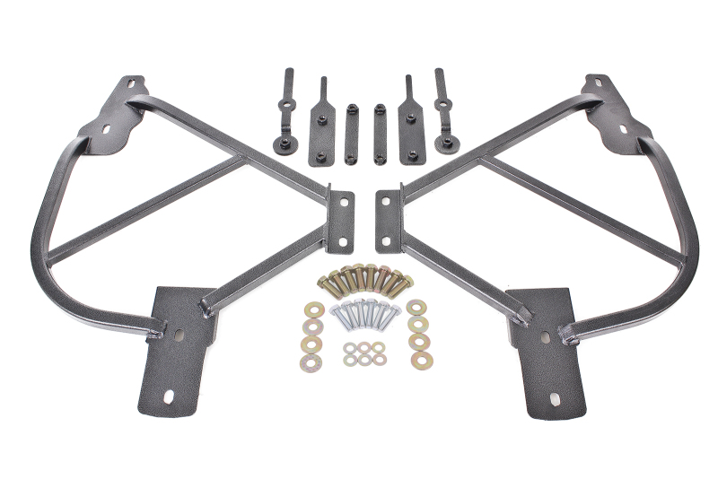 BMR 10-15 5th Gen Camaro Bolt-On Subframe Connectors - Black Hammertone - SFC015H