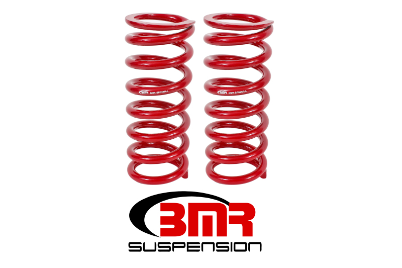 BMR 79-04 Fox Mustang Front Lowering Springs - Red - SP028R