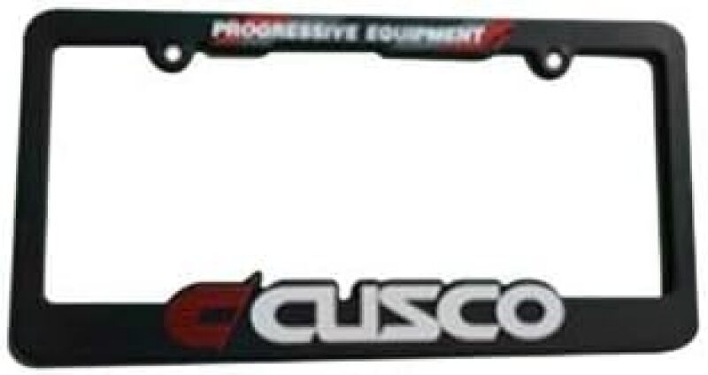 Cusco License Plate Frame Black Usdm Spec Limited - CUS LPF BK