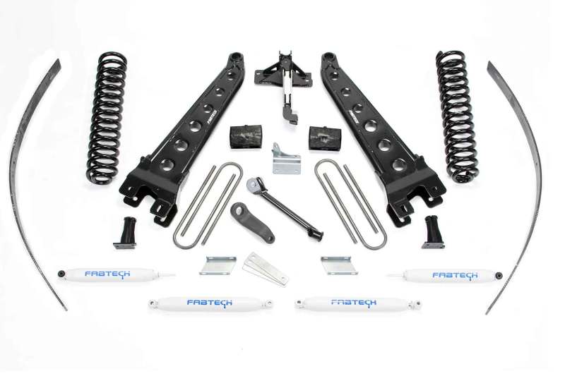 Fabtech 08-16 Ford F250 4WD w/Factory Overload 8in Rad Arm Sys w/Coils & Perf Shks - K2124
