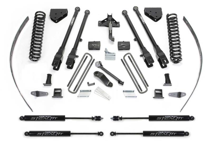 Fabtech 08-16 Ford F250 4WD w/Factory Overload 8in 4Link Sys w/Coils & Stealth - K2126M