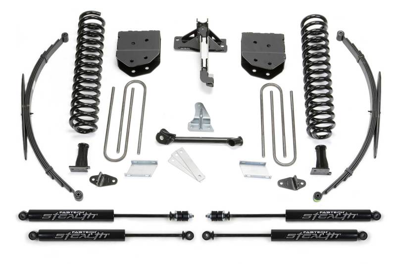 Fabtech 08-16 Ford F250/350 4WD 8in Basic Sys w/Stealth & Rr Lf Sprngs - K2127M
