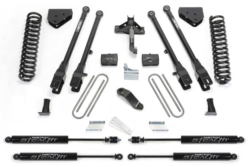 Fabtech 08-16 Ford F350/450 4WD 8 Lug 6in 4Link Sys w/Coils & Stealth - K2132M