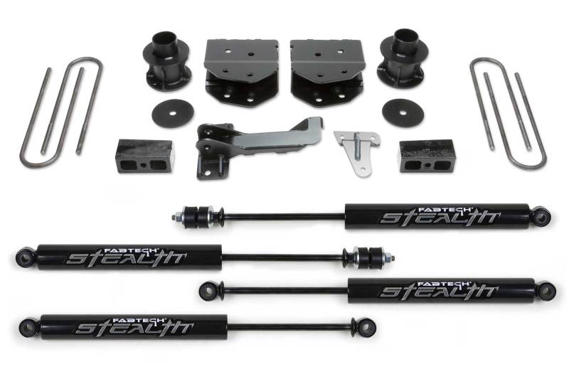 Fabtech 08-16 Ford F250/350/450 4WD 8 Lug 4in Budget Sys w/Stealth - K2160M