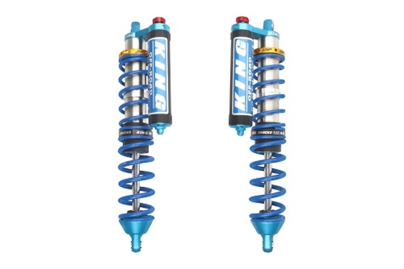 King Shocks 18+ RZR-XP Turbo S 2.5 Front Internal Bypass Piggyback Coilover w/ Finned Res & Adjuster - 25700-327A