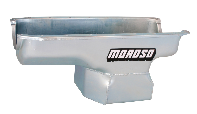 Moroso Mopar 273-340 (w/Center Sump) Deep Wet Sump 8qt 10in Steel Oil Pan - 20710